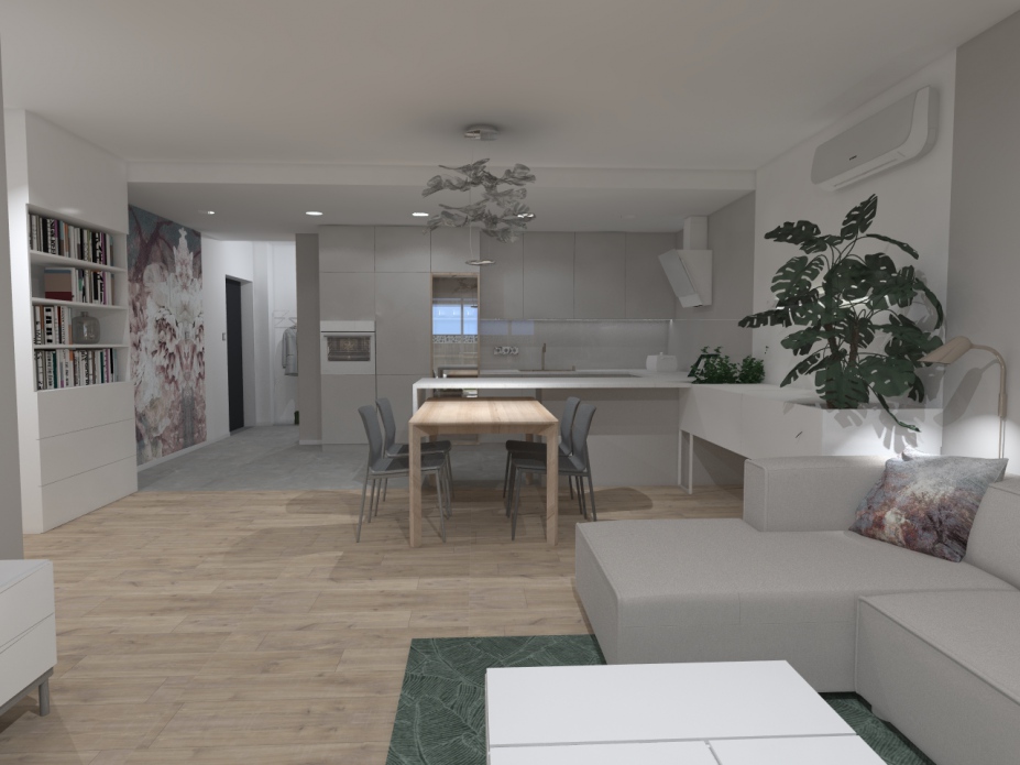 projekt wnętrz apartamentu Bielsko-Biała